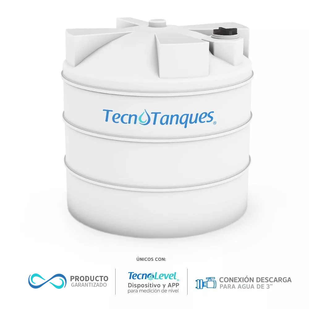 Tanque 25,000lts. Tecnotanques Blanco Estándar